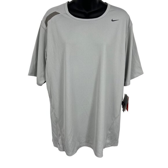 Nike Other - Nike Dri-Fit Mens Running Shirt Large Light Gray Athletic Tee Short Sleeve New